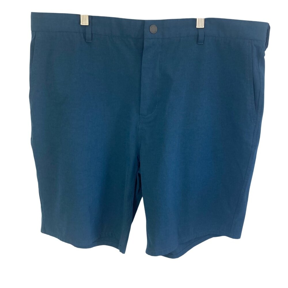 Johnnie O Mens Blue Performance Calcutta Golf Shorts 40 Chino Stretch - Picture 9 of 9